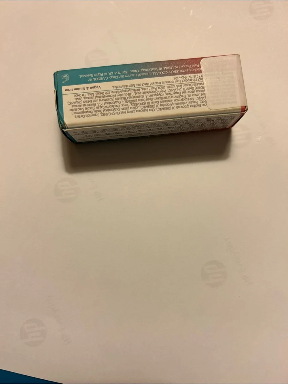 COOLA Liplux Tinted Lip Balm SPF 30 - Teal and Coral Packaging